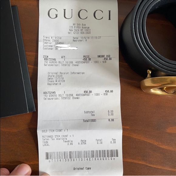 Authentic Gucci Double G Belt main image 7